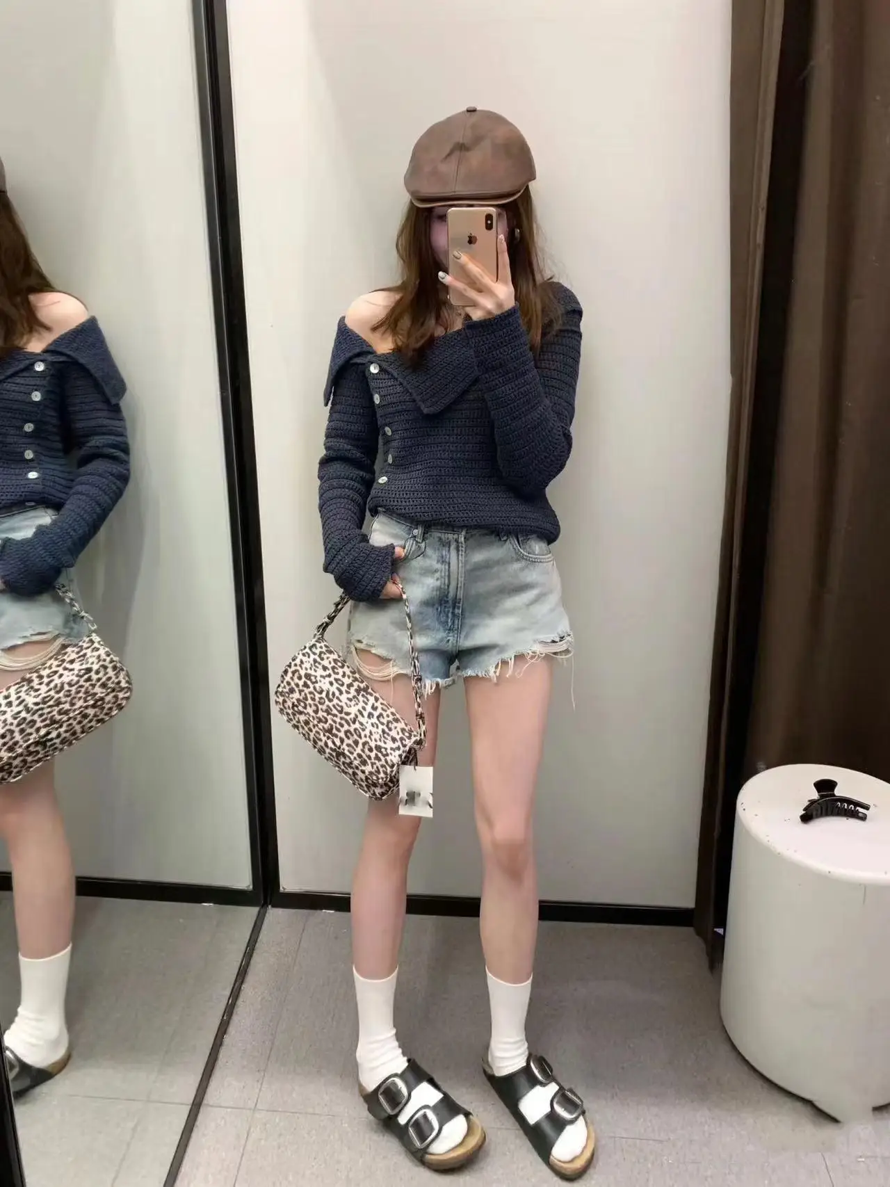 Retro Spicy Girl Asymmetrisches Design Lange Sve Beiläufige Gestrickte Pullover Frühling Herbst Neue Ankunft Bequeme Koreanische Sle Loos...