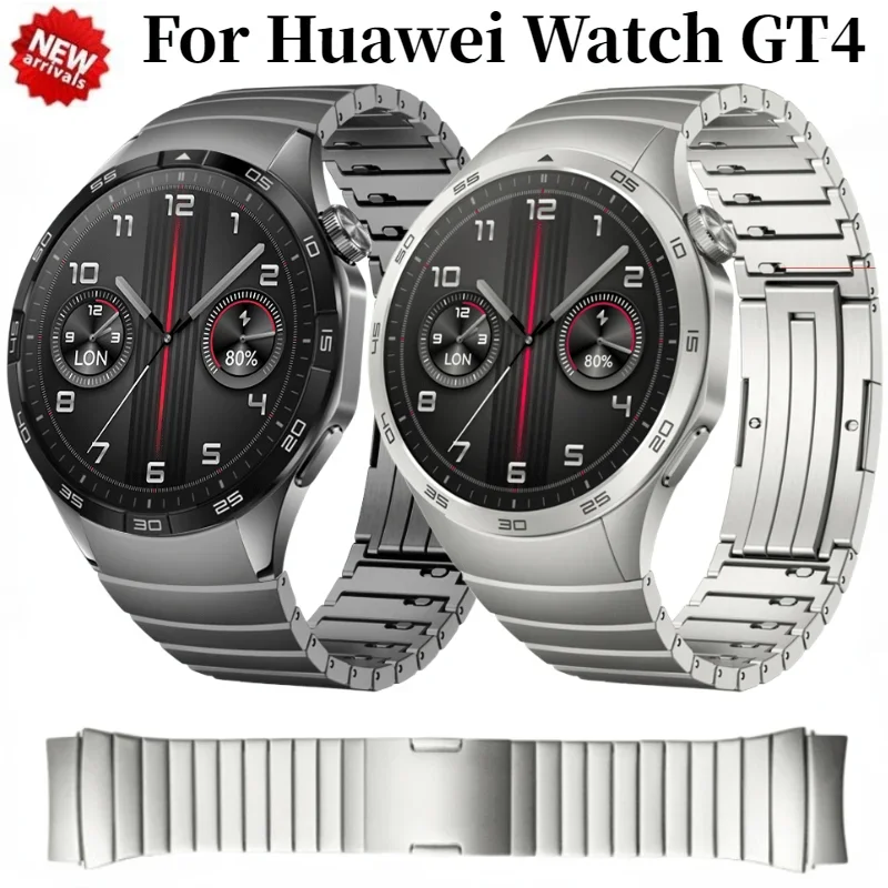 

Металлический ремешок для Huawei Watch GT4 46 мм, официальный быстросъемный браслет из нержавеющей стали, браслет для Huawei Watch GT4, ремешок без зазоров