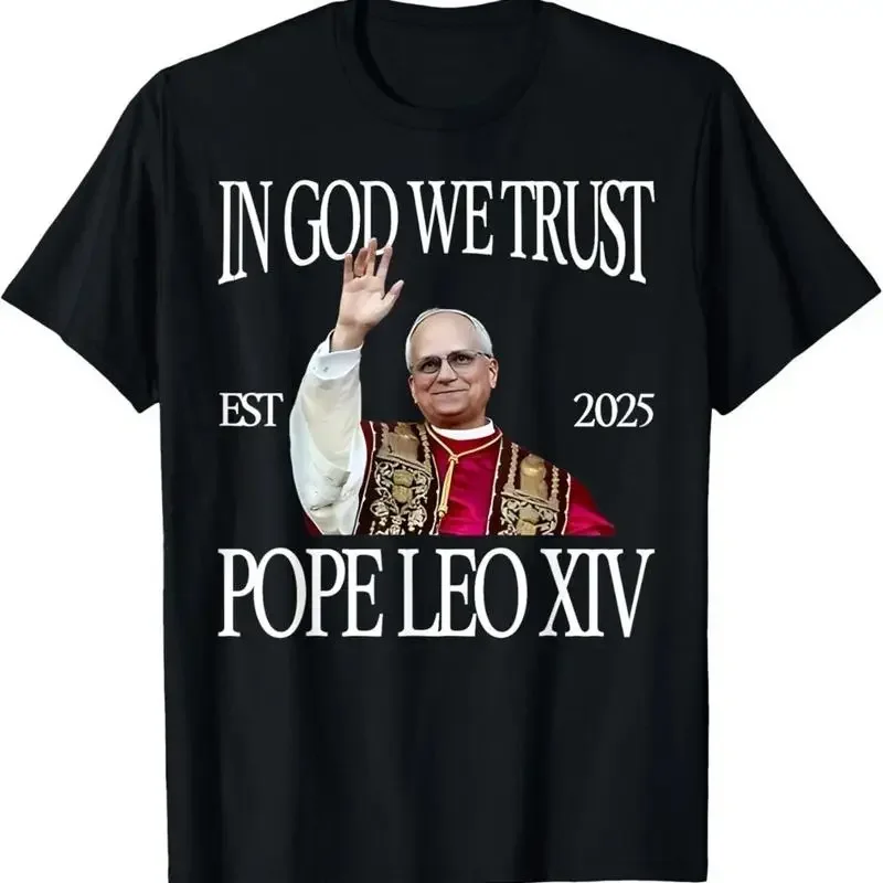 In God We Trust Pope Leo Xiv Catholic New Bless T Shirt