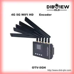 OTV-5GH HD 4G 5G Wifi Video Live Streaming IP Broadcast Encoder With SIM Card Bonding IPTV Facebook Youtube