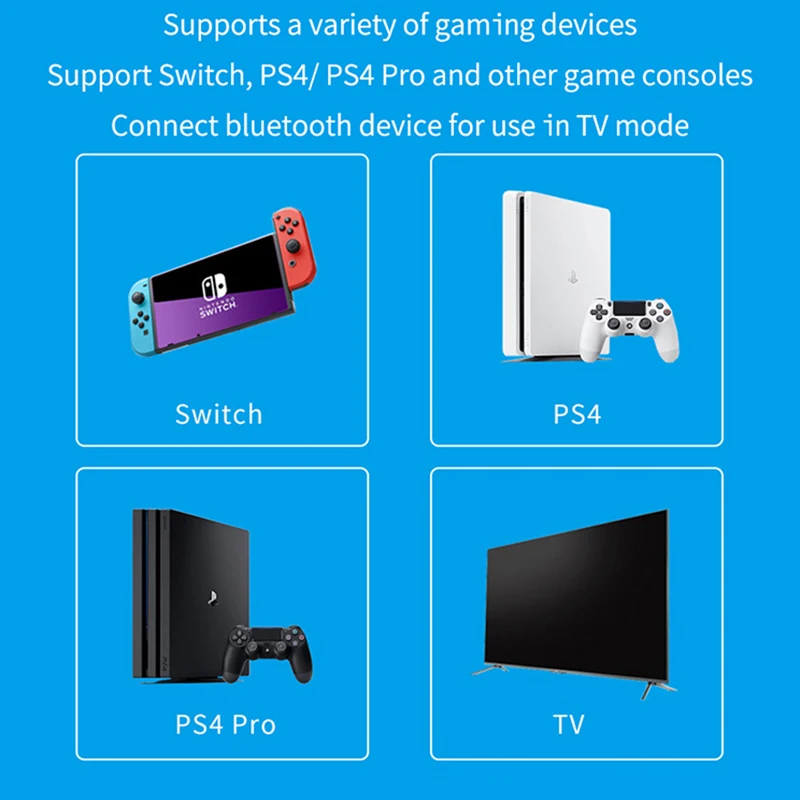 VAORLO USB Bluetooth สเตอริโอเครื่องส่งสัญญาณ Dual Stream Multipoint Latency ต่ำตัวรับสัญญาณ WiFi สำหรับทีวี PC XBOX PS4 PS5สวิทช์