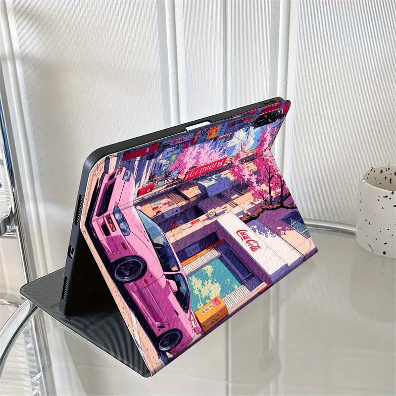 Anime car illustration For Huawei MatePad M5 T5 SE 11 Pro Honor Tab 5 V7 V8 X9 GT 10.1 10.8 Inch Tablet Case
