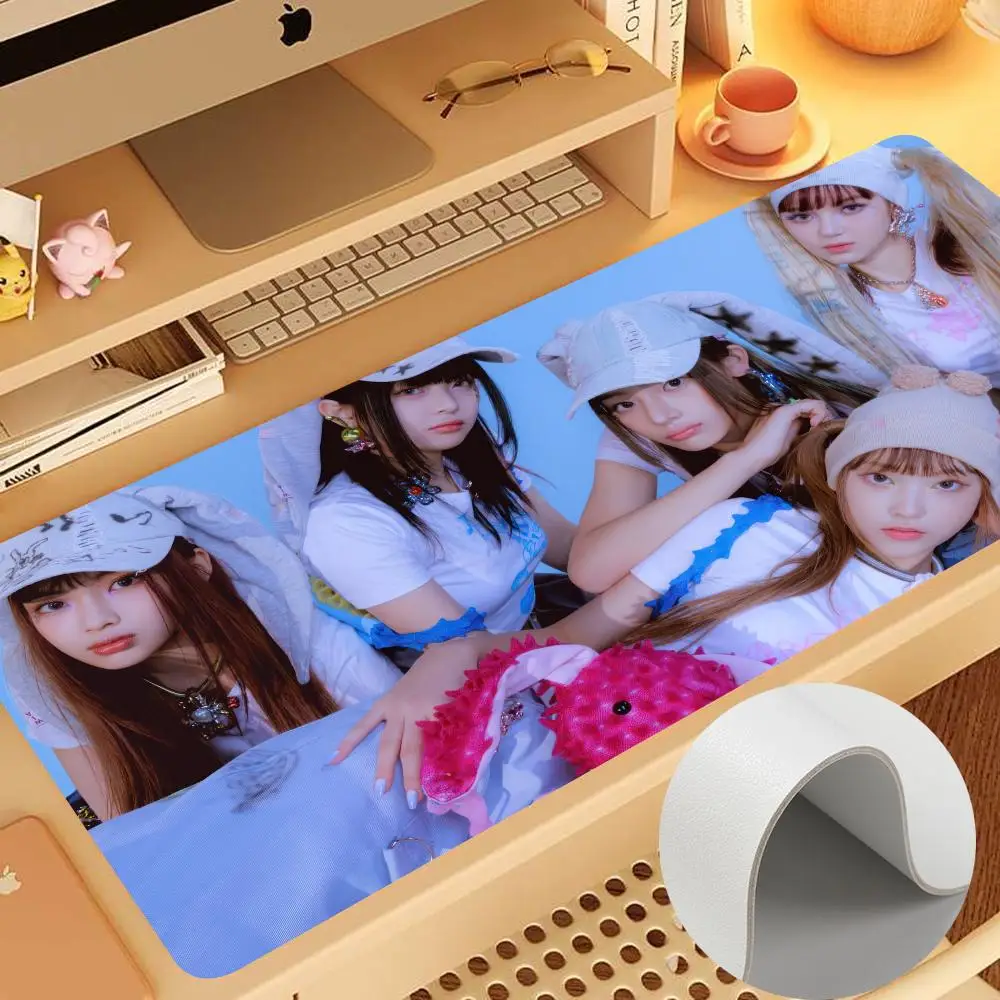 

B-Beauty K-Kpop Star Mouse Pad Mice Pad Leather Mouse Mat PC Game Accessories Double Sided PU Desk Mats Carpet Anti-slip Waterpr