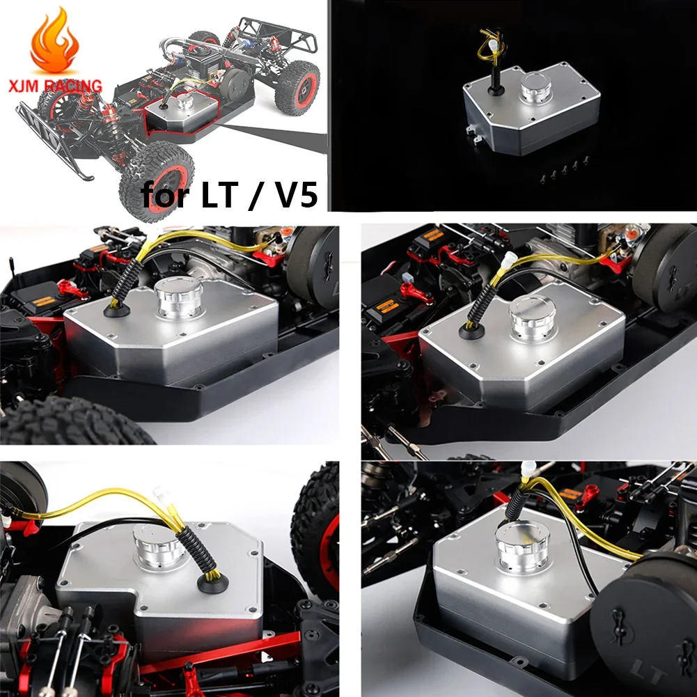 CNC Metal Fuel Tank for 1/5 Rovan Hpi Kingmotor DDT FID GTB RACING Baja Losi 5IVE-T ROFUN F5 MCD RR5 XS-5 Truck Rc Car Parts