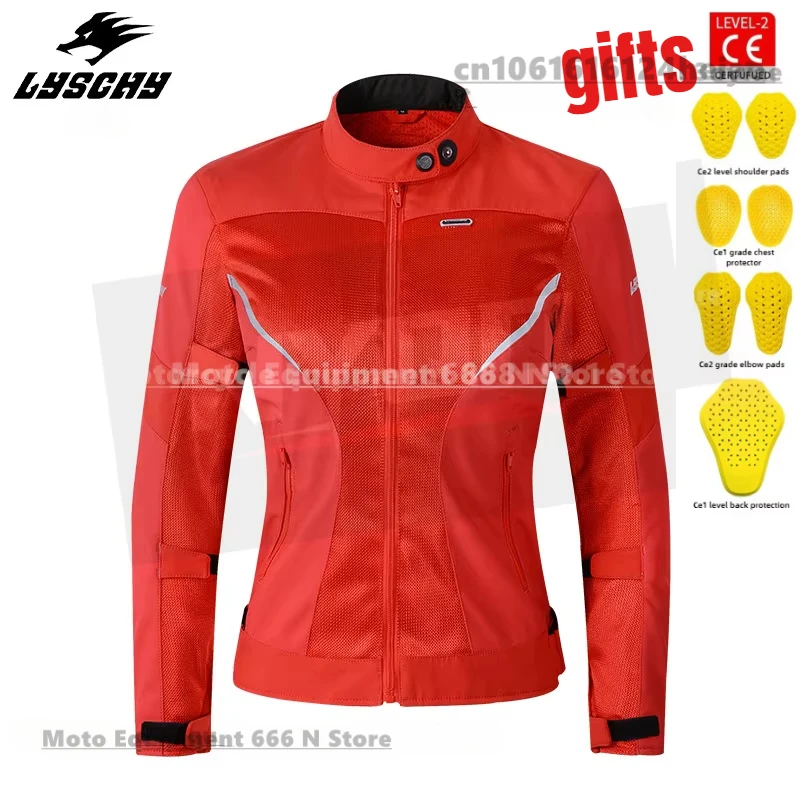 

LYSCHY обновленная куртка весна/лето женская дышащая сетчатая верхняя одежда для верховой езды CE1/2 мотоциклетная раллийная гоночная куртка
