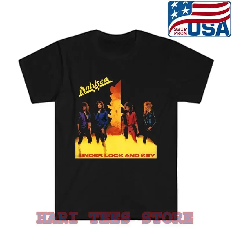 Dokken Under Lock And Key Men's Black T shirt Size S to 5XL