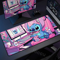HD Print Kawaii Anime Stitch Mousepad Computer Gamer Lock Edge Keyboard Cute Mouse Pad 900x400mm PC Non-slip Speed Soft Desk Mat