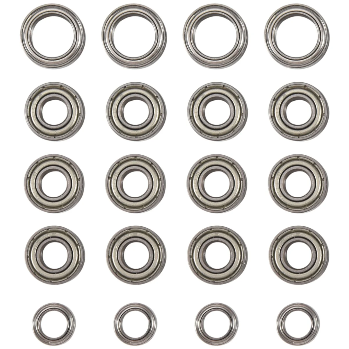 20Pcs Ball Bearing Kit for Tamiya TT01 TT-01 TT01D TT01E TT01R DF02 1/10 RC Car Upgrade PartsB87B