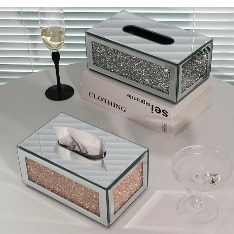 European high-grade tissue box living room decoration remote control storage household holder
