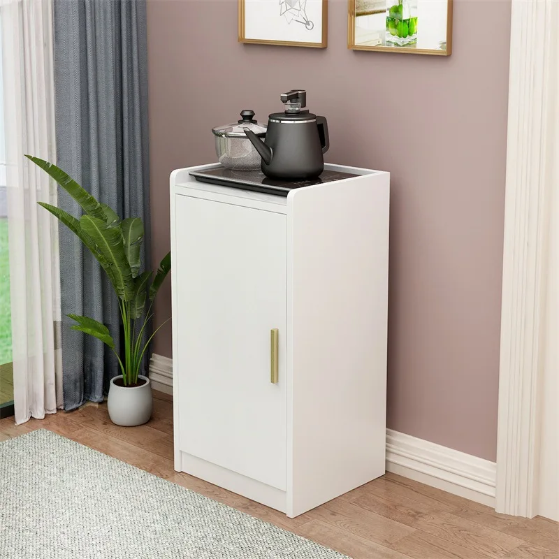 

Light luxury stone plate sideboard, modern simple single door tea cabinet, kettle locker, small sideboard, living room storage.