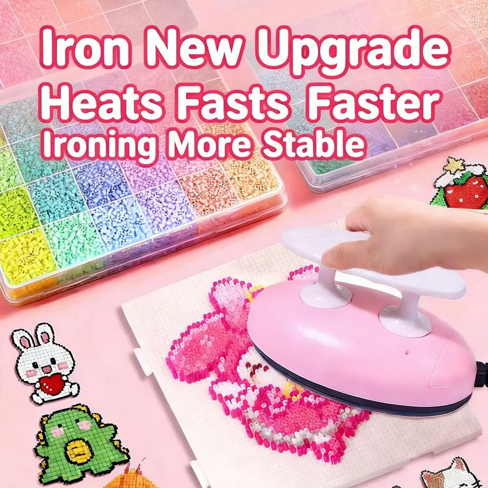 

DIY ремесло мини-гладильные бусины электрический утюг пластиковые бусины образование горячая фиксация горный хрусталь железо коллаж бобы инструмент бусины ручной работы игрушка