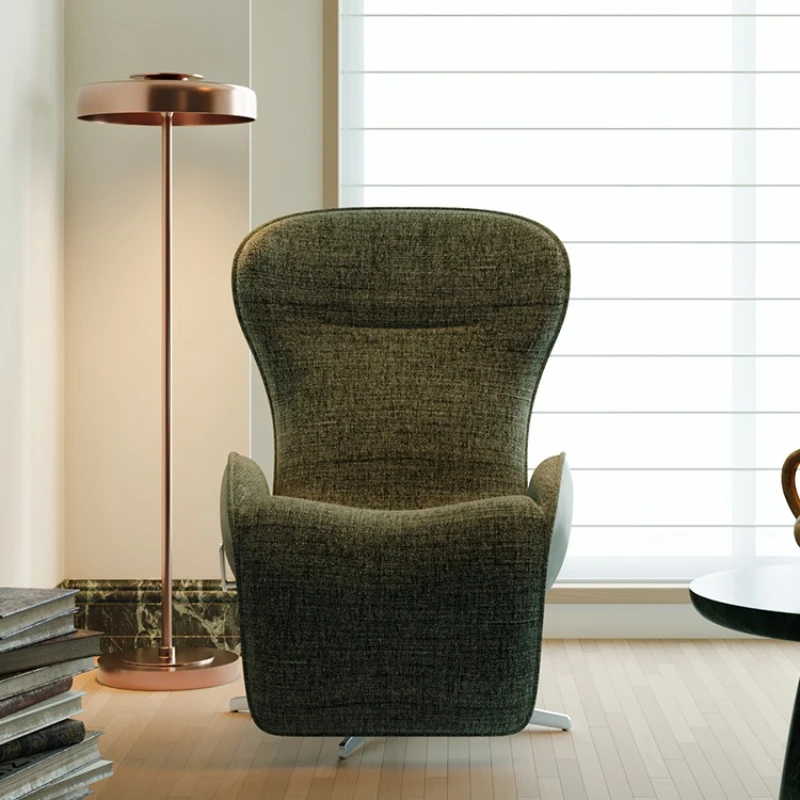 

Minimal zero gravity lunch break recliner living room home 360 ° rotating single sofa chair designer casual