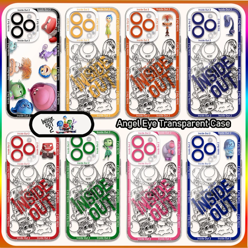 Disneys Inside Out 2 Phone Case For OPPO Reno 12F 12 7 11 11F 10 2F 4 8 8T 8Z 7Z 7 6Z 6 5 Pro Plus 4G 5G Clear Soft TPU Cover