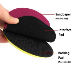 125mm Interface Pad 1Pcs 5Inch Accessories Black Hook And Loop Protection Backing Pad For Protect Sander Brand New