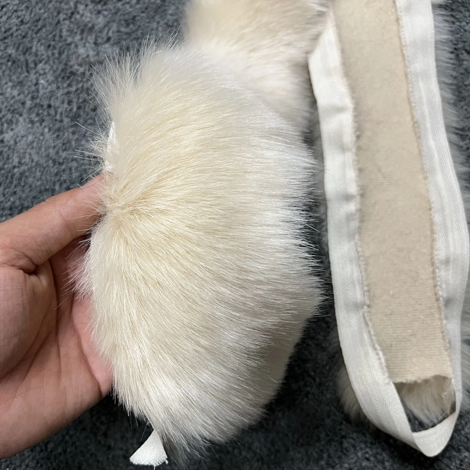 Imitation Fox Fur Collar DIY Wool Tops Burr Autumn and Winter Fur Christmas Decoration Accessories Burr Hats Stripe