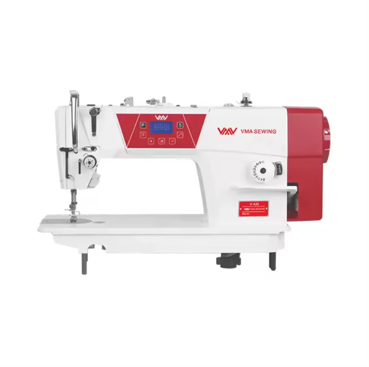 

VMA V-A2S Industrial Lockstitch Flat Lock Auto Trimming Needle Screen With Button Single Sewing Machine