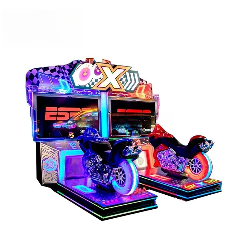 متنزه الترفيه تجربة العملة المعدنية محاكي سباق الدراجات النارية الديناميكي #5