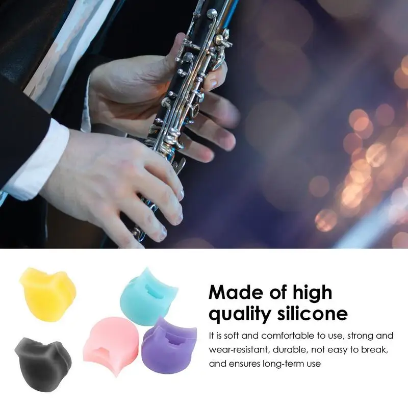 Clarinet Thumb Rest Cushion 5Pcs Thumb Rest For Oboe Clarinet Arc Design Comfortable Clarinet Thumb Oboe Rest Pads Protector