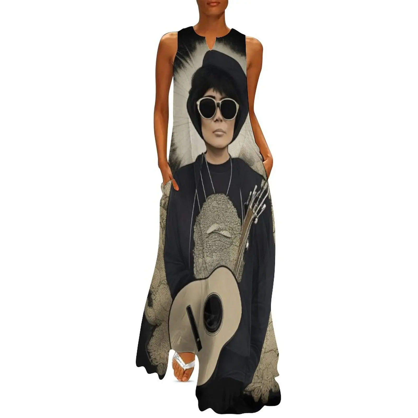 

Yoko Ono: Imagine Peace, Spread Love Long Dress fairy dress sexy dress for women wedding dresses for woman