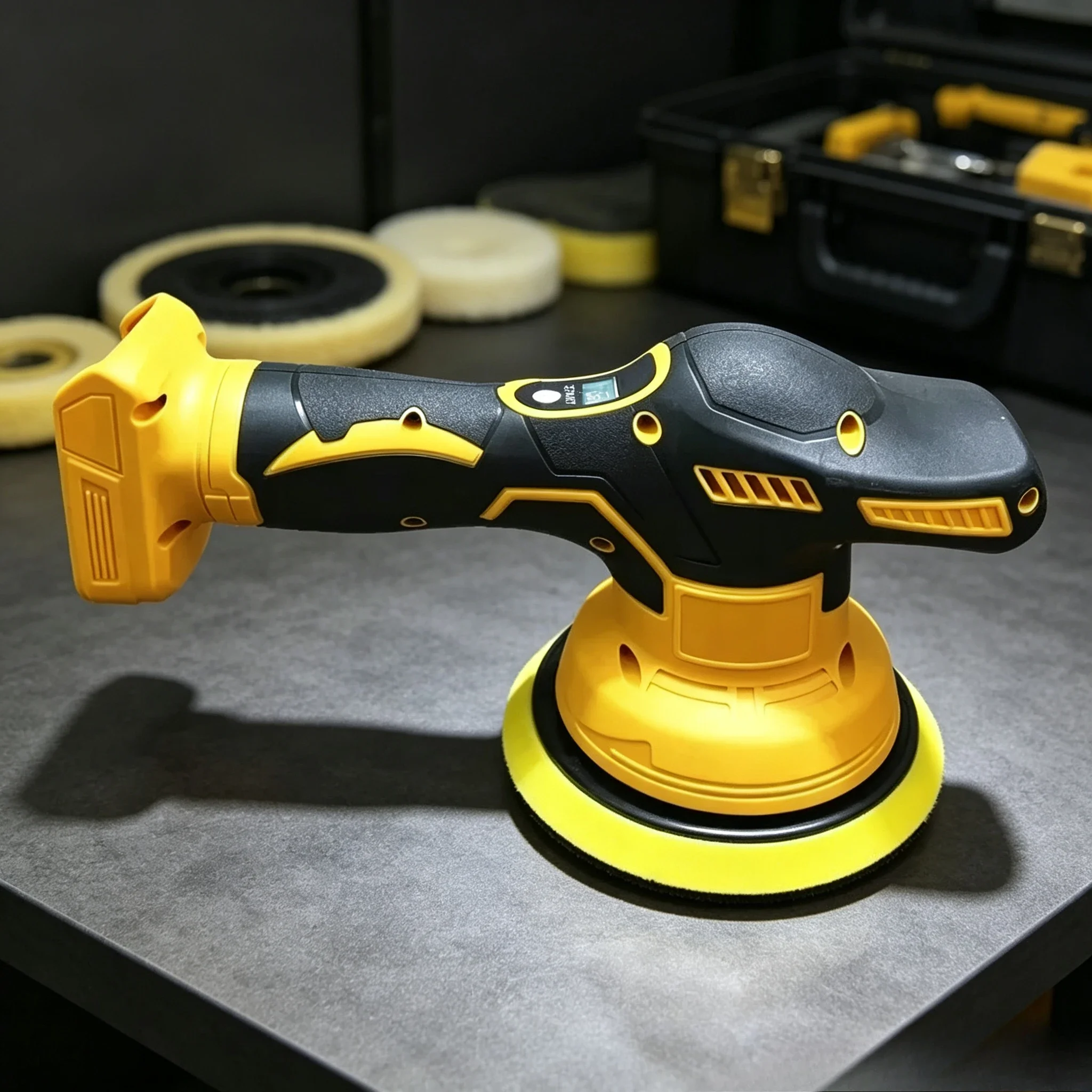 Electric Car Polisher Cordless Auto Polishing Machine Power Tools 8 Gears Waxing Sanding Sealing Fit for DeWALT 20V Battery - view 4
