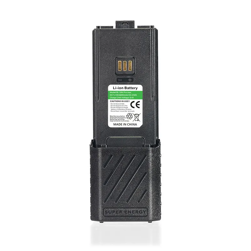 BL-5RH Battery 7.4V 6800mAh TYPE-C for Baofeng UV-K5plus UV-K5 Pro Max Two Way Radios High Capacity Replacement Battery