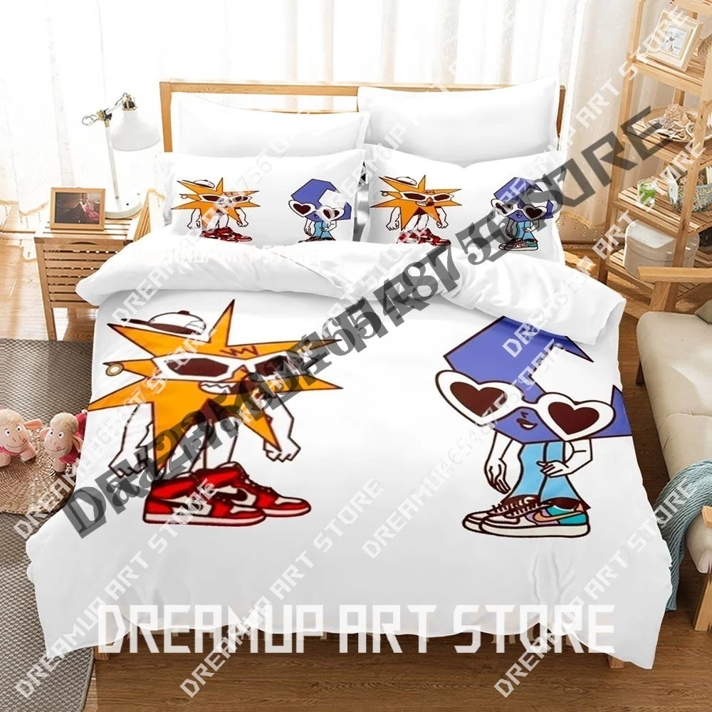 Juego de cama Mora Saiko REINA, juego de cama individual doble tamaño Queen King, juego de funda nórdica para dormitorio de niños y adultos, Sábana de Anime 3D