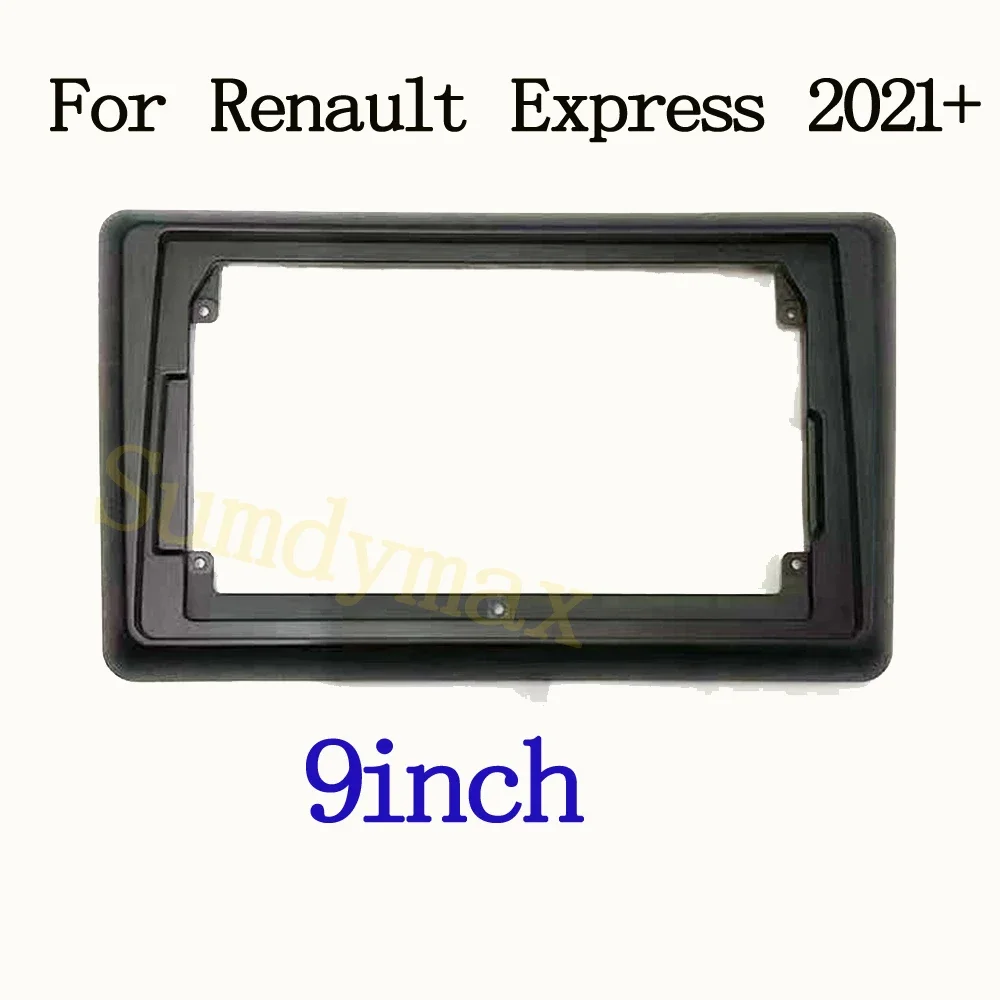 

9-дюймовая 2-диночная автомобильная радиорамка для Renault Express 2021 2022 Fascia Dash Kit DVD-радио панель стерео крышка