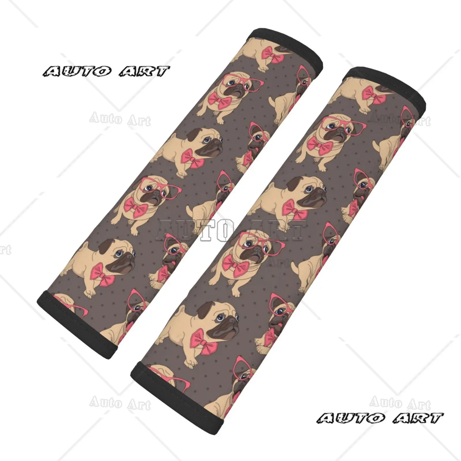 

Cute Little Dog Habadog Car Seat Belt Cushion 2-piece Set Shoulder Protection Comfortable Seat Belt Shoulder Strap Luggage Strap