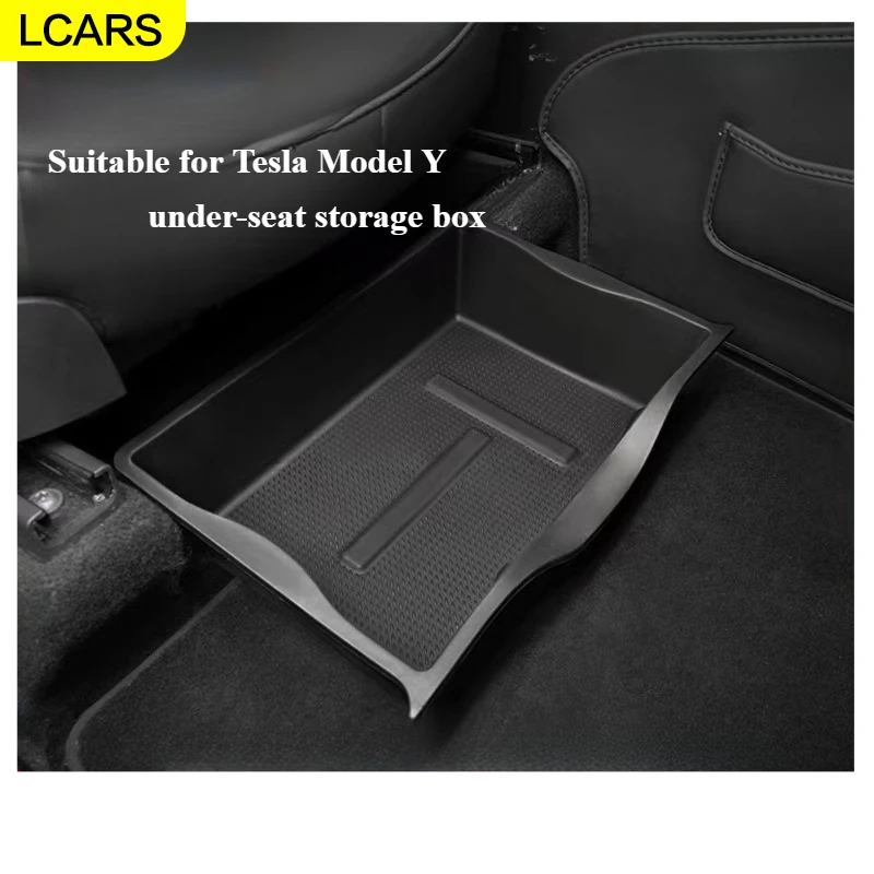 

LCARS-Suitable for Tesla Model Y under-seat storage box TPE upgraded version 1 piece