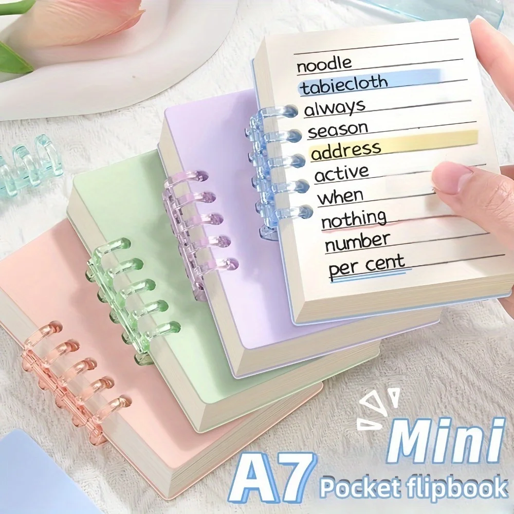 Soft PVC Loose Leaf Binder Protector Refillable Notebook Shell with Snap Button Closure 5 Ring for DIY Meeting Notebook Folder