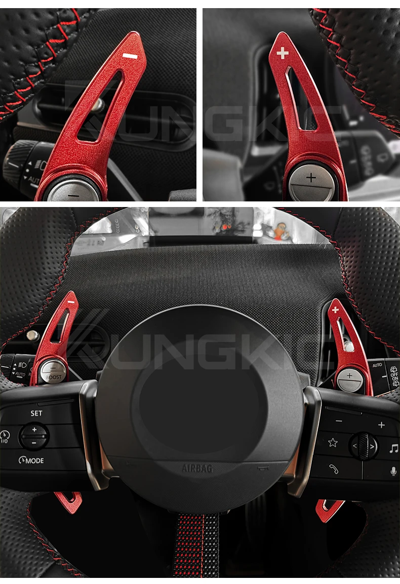 Lenkrad-Schaltwippenabdeckung für MINI Cooper S Countryman U25 F65 F66 2024 2025, Aluminiumlegierung, Zierleiste, Zubehör – Detail 5