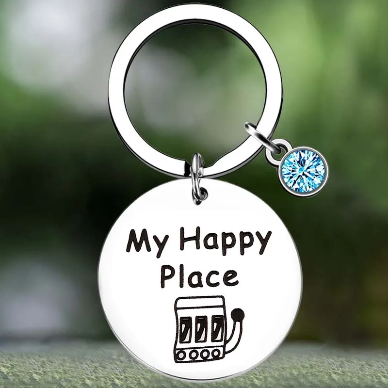 Cute Casino Lover Gift Gambler Gift Keychain Gambling Key Chain Pendant Jewelry