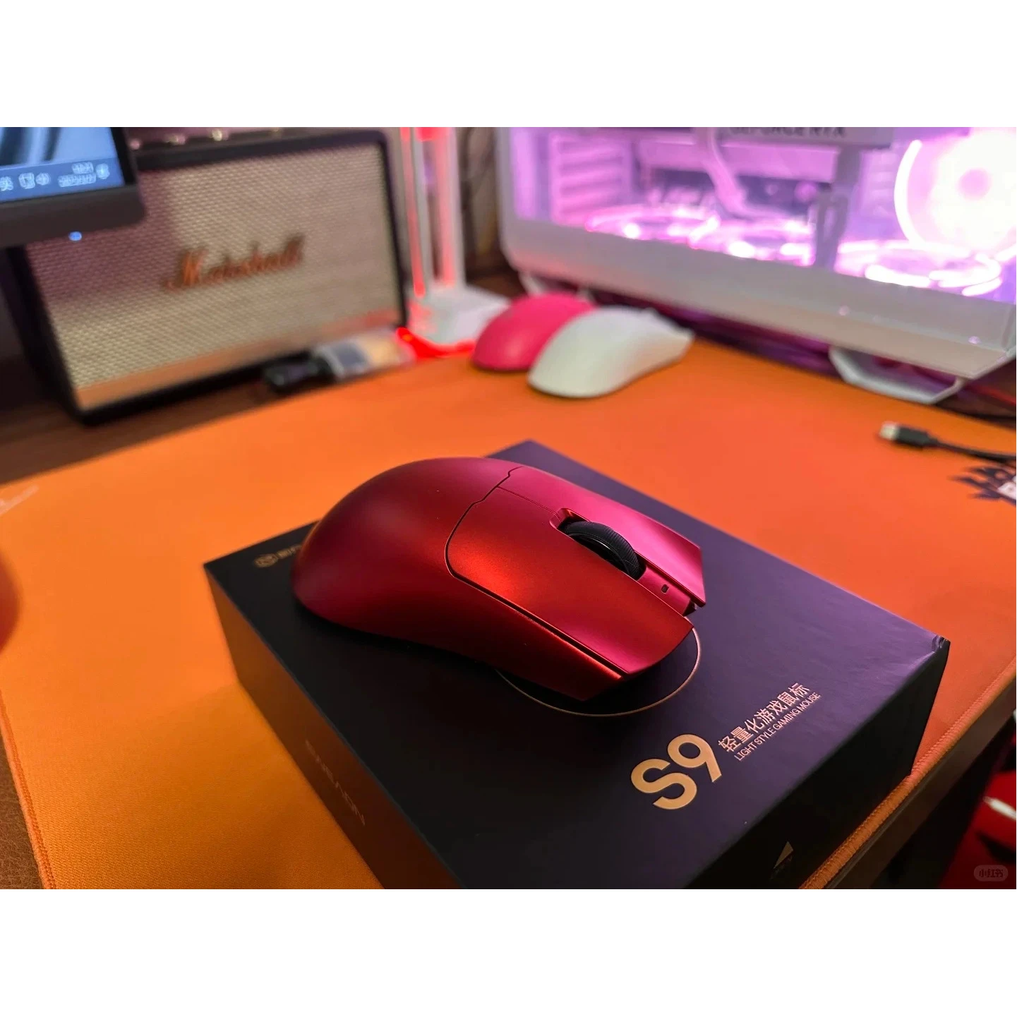 EWEADN S9 Pro/Ultra ماوس لاسلكي 8000 هرتز للألعاب بلوتوث ثلاثي الوضع خفيف الوزن للمكتب متوسط وكبير بقبضة راحة اليد PAW3395/PAW3950 #3