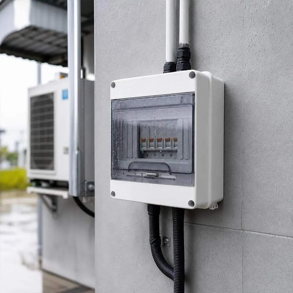 2/3/5/6/8/WAY Electrical Distribution Box HT Series Waterproof Circuit Breaker Enclosure Surface Mount Internal Mounting Rail