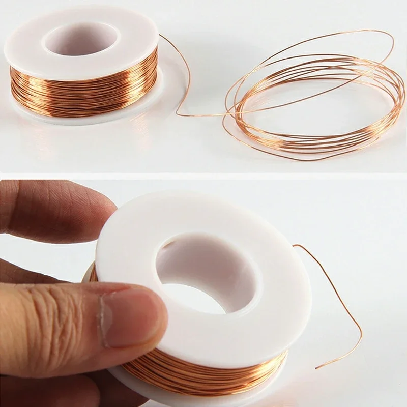 100% Pure Copper Wire T2 Copper Coil Conductive Copper Wire, Superfine Wire, 0.1 0.2 0.3 0.4 0.5 1.0 1.5 2.0~5mm 1/5M