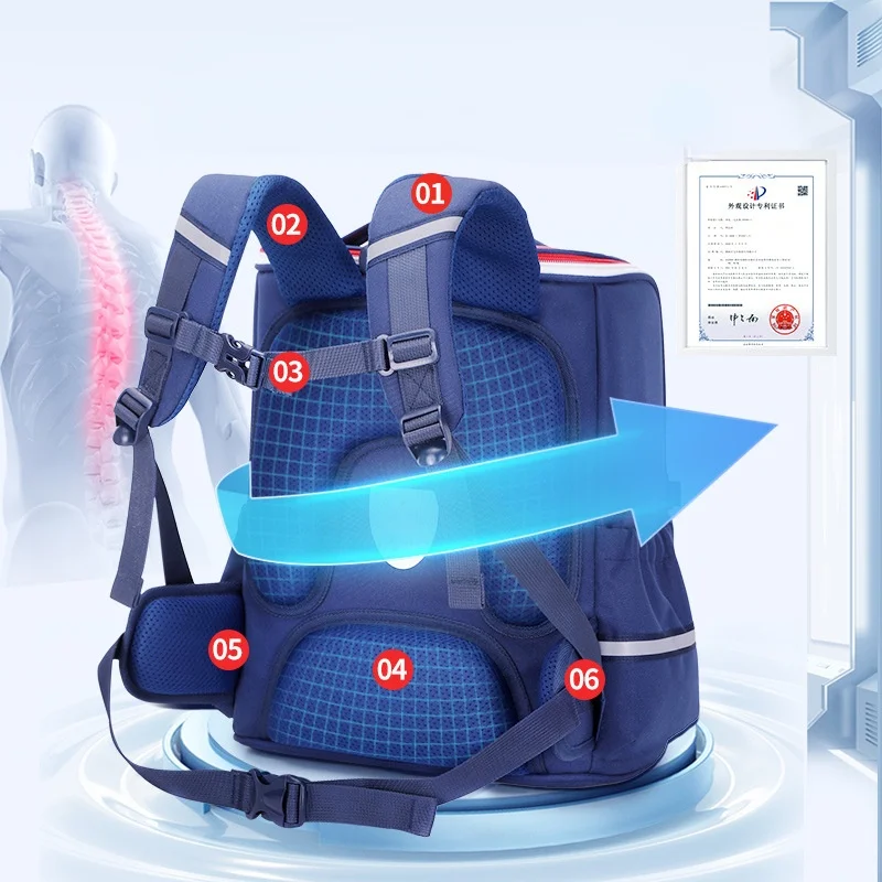 Primary Girl Boy Noble British Style Fashion Schoolbags New Popular Children Students High-capacity Light Backpacks Breathable