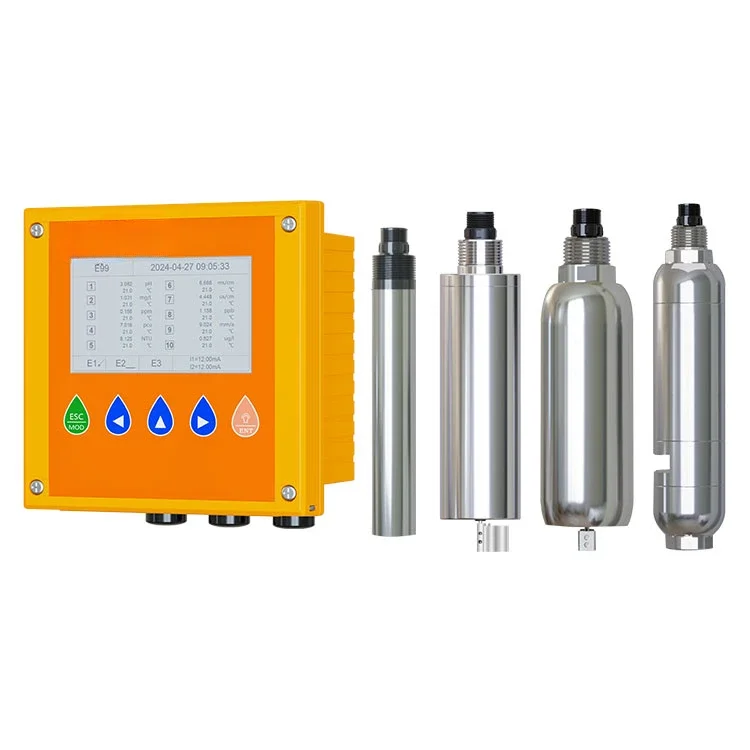 Online 10 in 1 Multiparameter Water Quality Analyzer Tester PH ORP Conductivity Chlorine COD Turbidity Sensor Probe