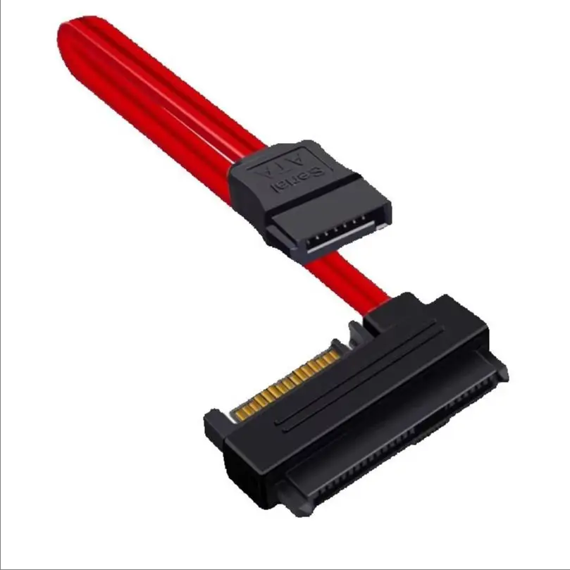 SAS TO SATA Cable Male to Female 7+15 Pin Serial ATA SATA Data Power Combo M/F Extension SATA 22PIN TO sas 29PIN Cable