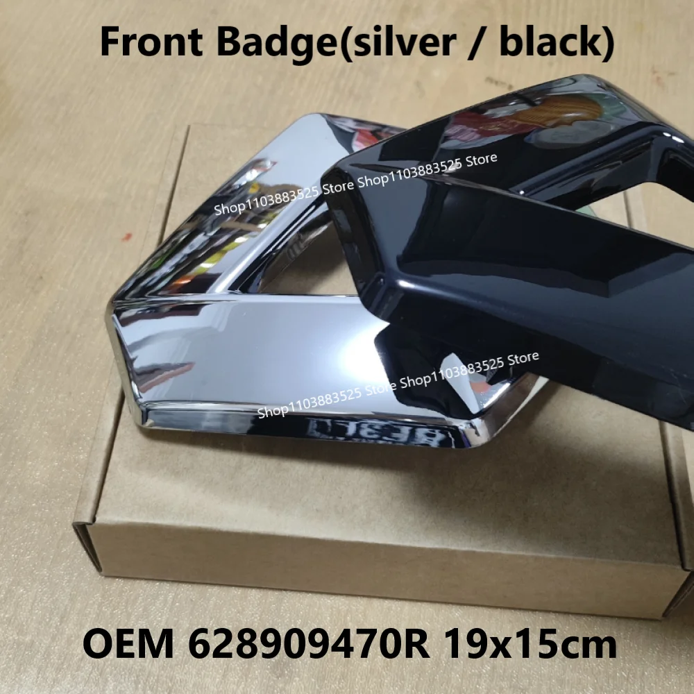 

OEM 628909470R 19x15cm Black or Silver Car Front Emblem Badge for Renault Captur Clio 4 MK4 Fluence Megane Badge Accessories