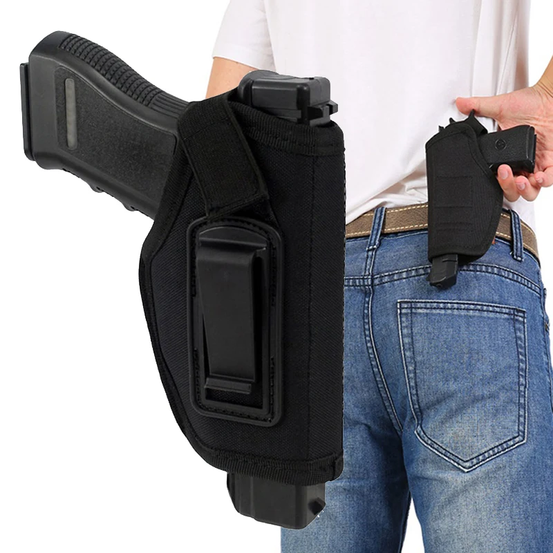 Glock 17 19 Sig Sauer P226 Beretta 92 Colt 1911 Tactical Nylon Holster Concealed Carry Holster Belt Clip Airsoft Gun Holster