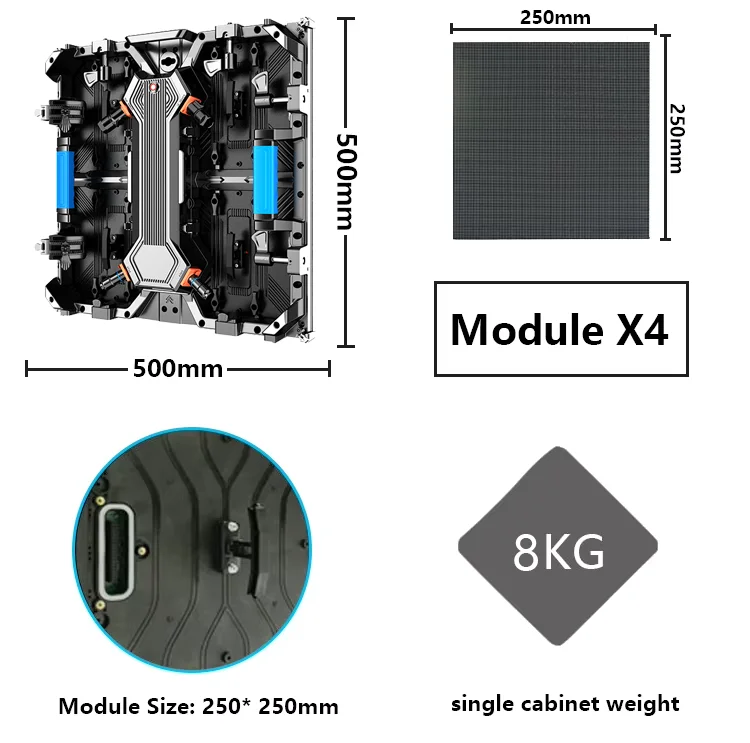 P3.91 Outdoor IP65 LED-displaypaneel Digitale signage voor muziekfestivals Bruiloften en feesten Perfect podiumachtergrond Liftgebruik