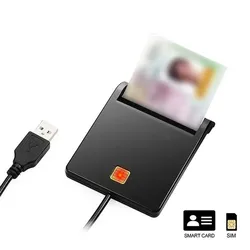 New USB Smart Card Reader micro SD/TF memory ID Bank electronic DNIE dni citizen sim cloner connector adapter Id Card Reader