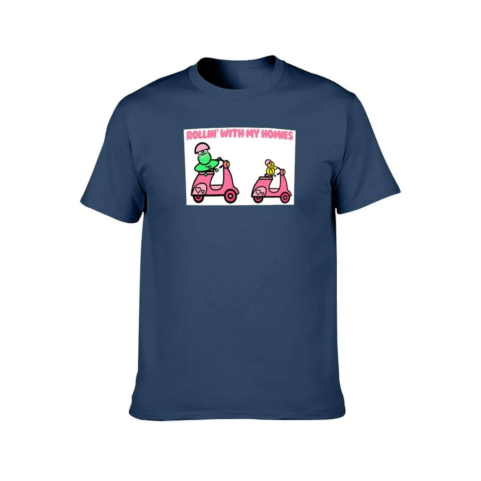Moop and Meep - Rollin' with my homies تي شيرت رجالي تي شيرت قطن قطن تي شيرت حزمة تي شيرت