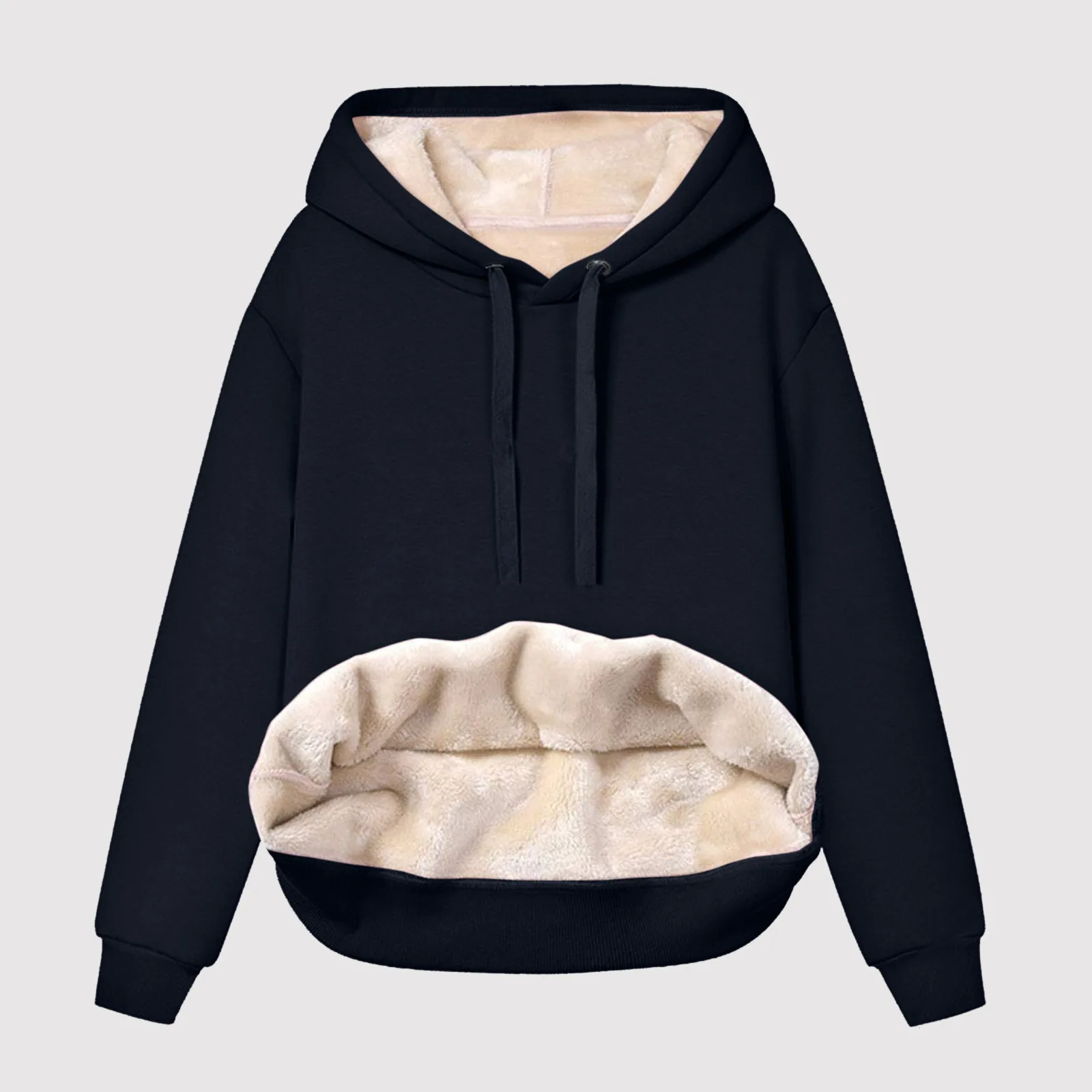 

2024 New Women's Super Dalian Hoodie Sports Leisure Elastic Sweater Solid Sweatshirt Thread Sweater Long Sleeve Pullover Tops