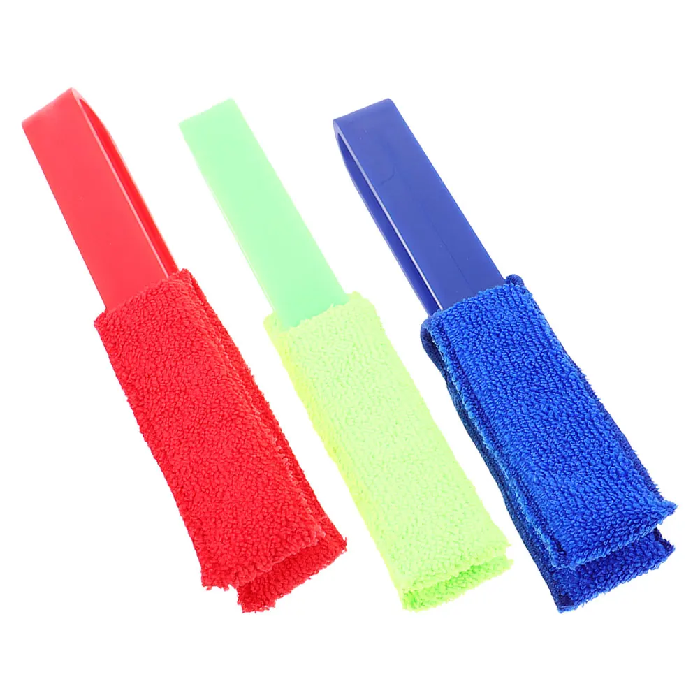 

3pcs Car Air Conditioning Brush Plastic Fan Cleaner Window Blinds Detachable Dust Removal Tool Home Office