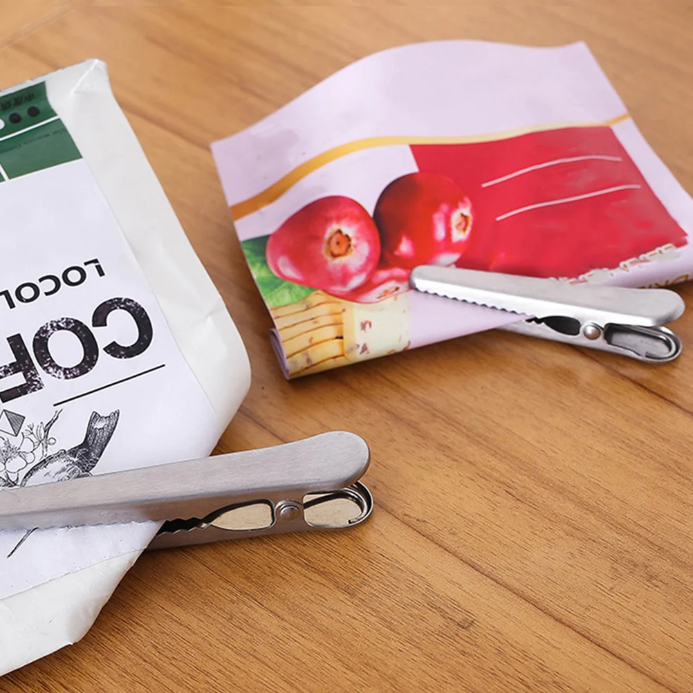 

4Pcs Food Preservation Clamp Strong Sealing Clip for Snack Bags Plastic Wrap Fresh Keeping Kitchen Organizer Food Sealing Clips