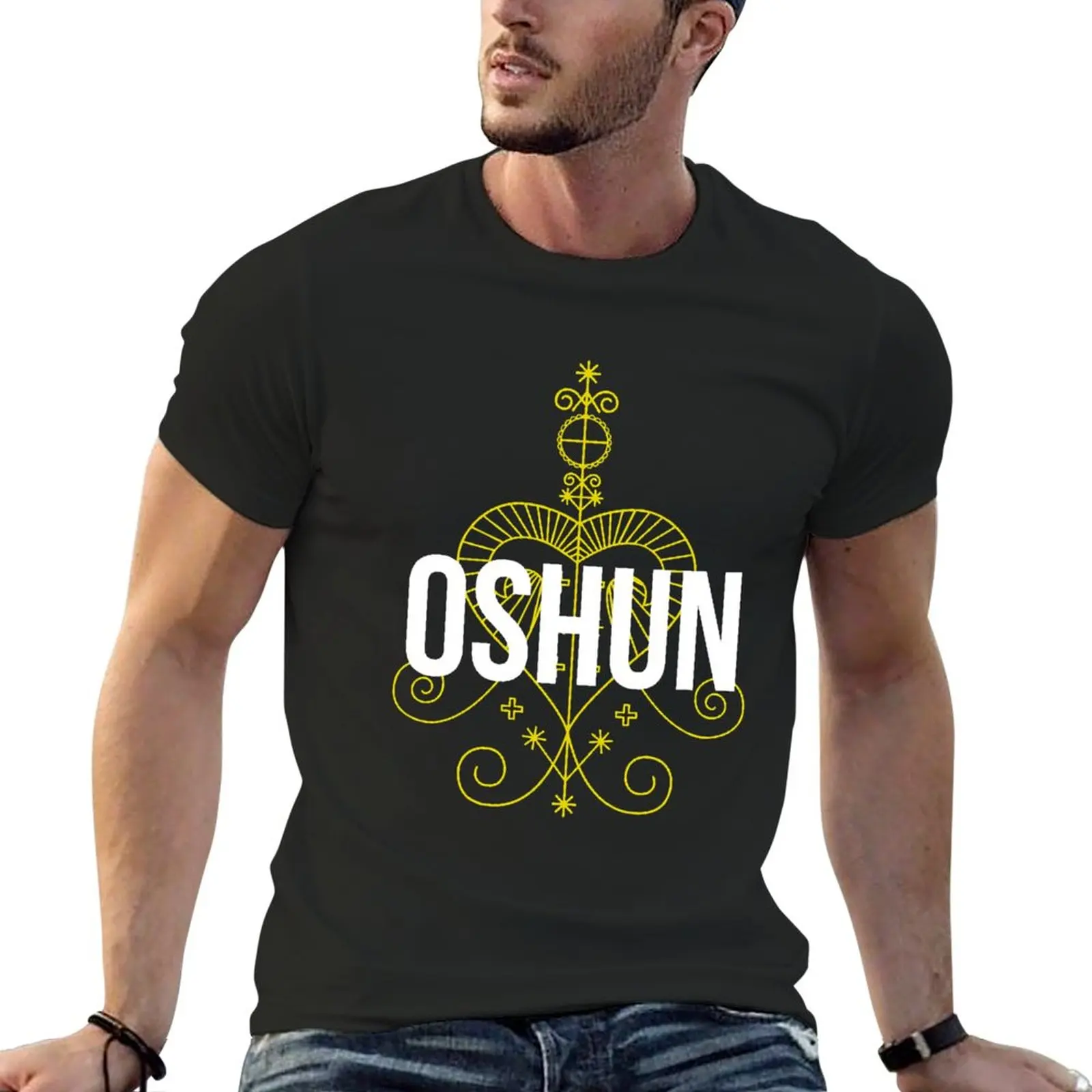 African Goddess Yoruba Veve Orisha Oshun T-Shirt animal print shirt for boys men clothes