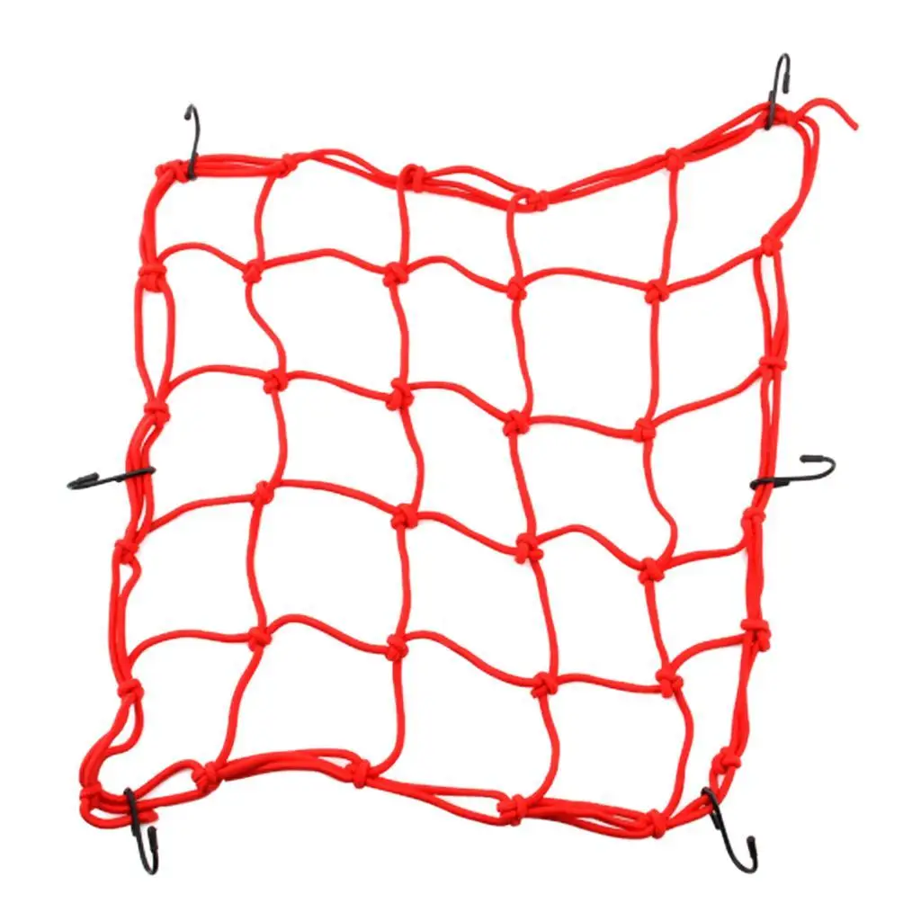 

Cargo Net Motorcycle Mesh Luggage Tie Up Red Elastic Cord