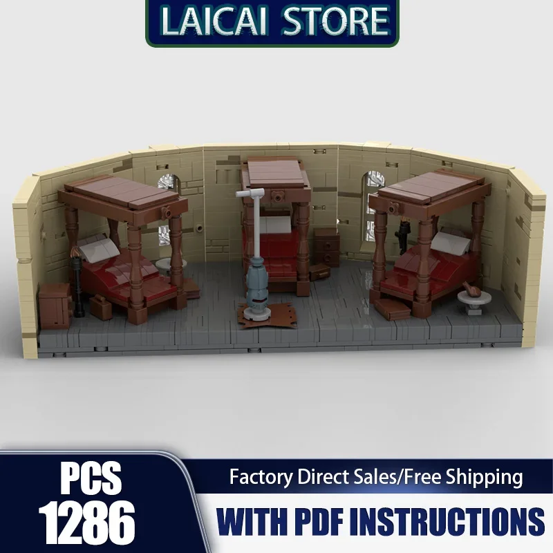 

Popular Movie Model Moc Building Blocks Rest Room Model Technology Bricks DIY Famous Sence Assembly Holiday Toy Set Gifts