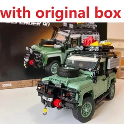 With Original Box 10317 Classic Defender 90 Off-road Exclusive Advanced Car Model Building Christmas And Birthday Gifts